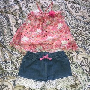 Lace Accent 3t Girl Set